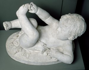 Lábával játszó gyerek, 1779 (márvány)